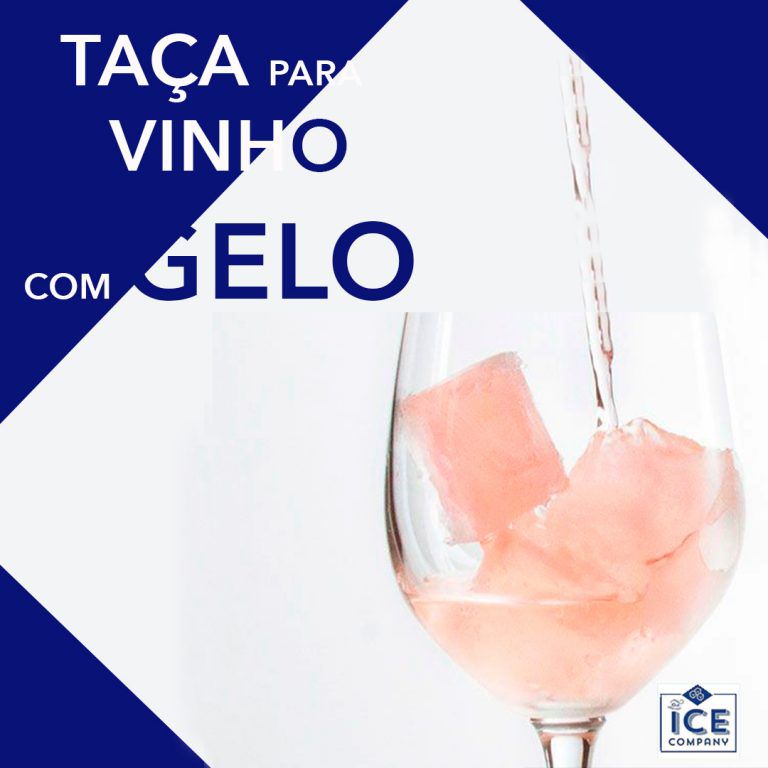 Taça de vinho com Gelo